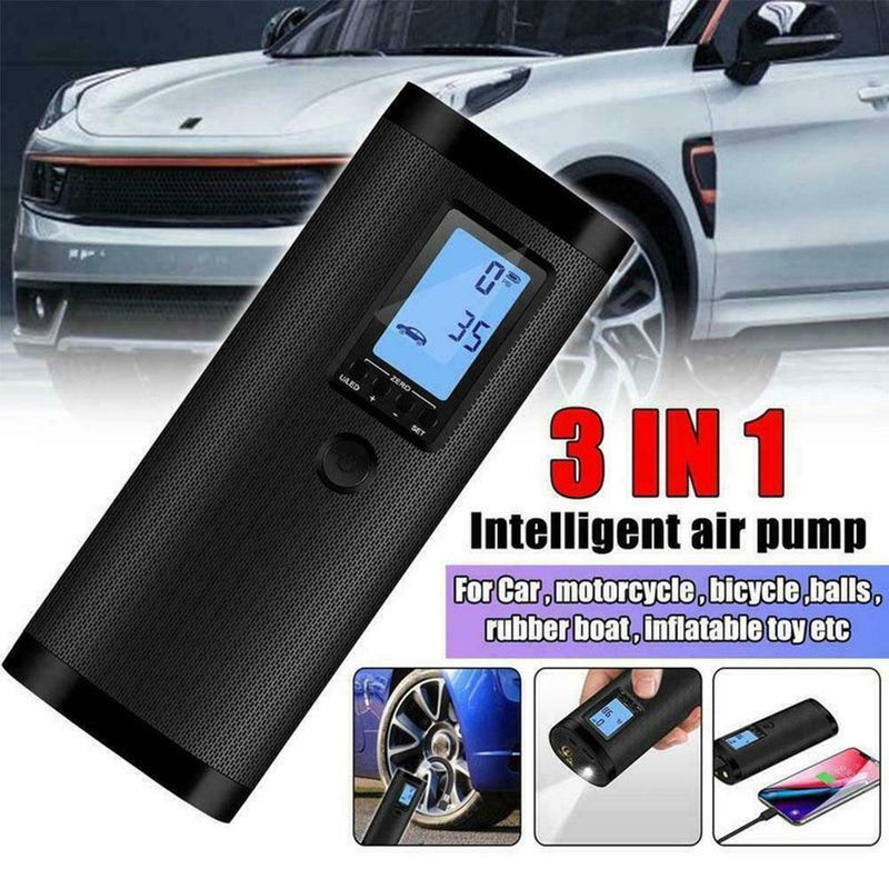 Rechargeable Electric Air Compressor Car Bicycle Inflator Pump Tire AU L2U3