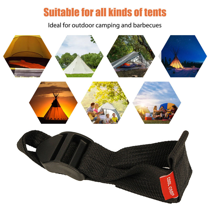 Oxford Cloth Tent Pole Retainers Adjustable Picnic Pyramid Tent Pole Holder