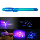 2 in 1 Luminous Light Invisible Ink Pen UV Kids Drawing Magic Pens (Green)