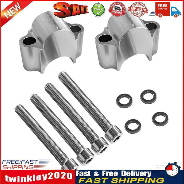CNC Aluminum Motorcycle Handlebar Riser Kit for 1-1/8 inch 28mm Handlebars Newly