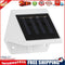 2X4LED Fence Lamp Solar Powered Plastic Stair Wall Light Outdoor Garden