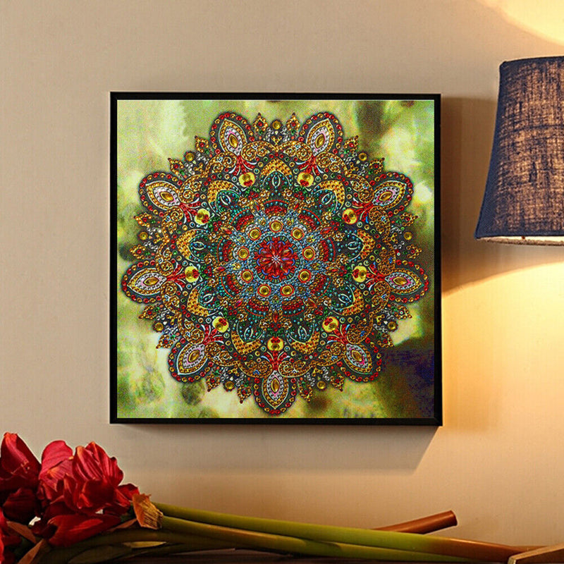 5D DIY Partial Special Shaped Drill Diamond Painting Mandala Decor (YK182) Newly