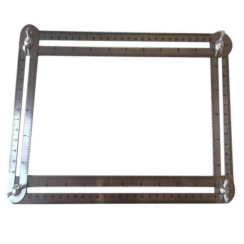 Stainless Steel Four Folding Ruler Measure Angle Four-Sided Protractor Tool