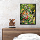 Bird Animal Oil Paint by Numbers Hand Painted Frameless Picture Home Ornament
