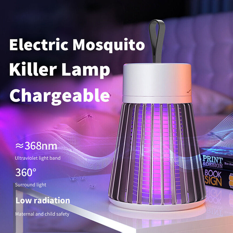 #A Mute Electric Mosquito Killer Lamp LED Repellent Fly Trap Fly Zapper Night Li