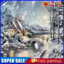 Snow House Rhinestone Mosaic Kit 5D DIY Full Drill Diamond Painting (B2341)
