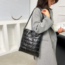 Quilted Padded Lattice Armpit Bag Ruched Large Capacity Shoulder Bag (D)