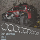 80pcs/Lot 304 Stainless Steel Single Ear Hose Clamps 7-21mm Assortment Kit