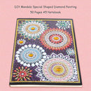 DIY Mandala Special Shaped Diamond Painting 50 Pages A5 Student Notebook Notebook