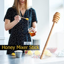Long Handle Wood Honey Spoon Mixing Stick Jar Coffee Milk Tea Kitchen Suppl