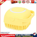Pet Dog Massage Shampoo Brush Cat Bath Shower Brush Cleaning Comb (Yellow) Newly