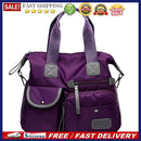 Women Travel Waterproof Nylon Shoulder Mummy Messenger Handbags (Purple)