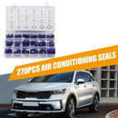 270pcs Assorted Air Conditioning Seal O-ring R22 R134a Rubber Gasket Purple