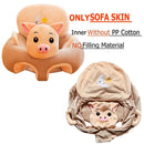 Creative Cartoon Baby Sofa Cover Learn to Sit Seat Feeding Chair Case (C) Newly