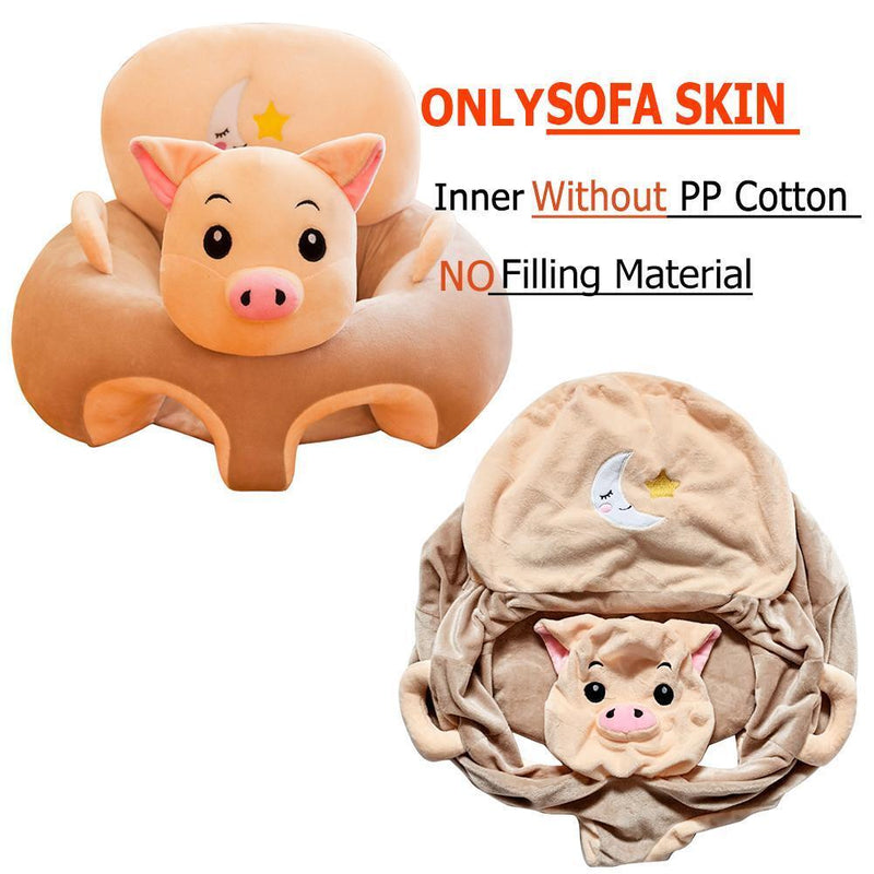 Creative Cartoon Baby Sofa Cover Learn to Sit Seat Feeding Chair Case (C) Newly