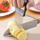 Cutting Meat Fish Cutter Food Slice Assistant Vegetable Holder Onion Slicer