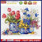 Partial Embroidery Flower Pattern Stamped Canvas 11CT DIY Cross Stitch Kits