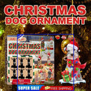 6pcs Wooden Dog Pendant for Christmas Tree Household Wall Door Hanging Artw