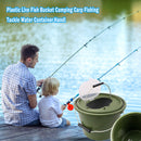 Outdoor Fishing Bucket Breathable Live Fish Storage Box Fishing Tackle Container