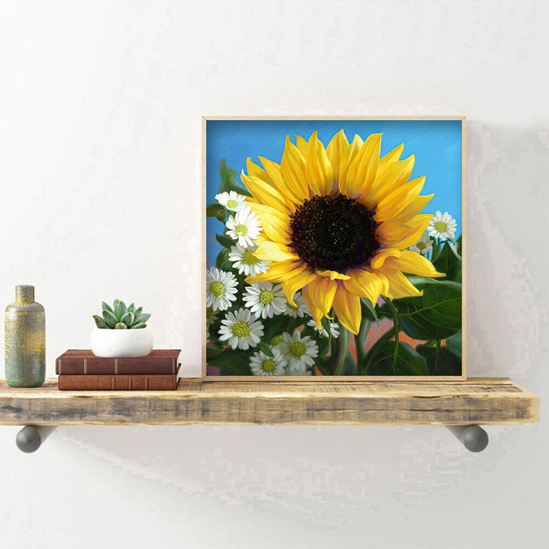 Diamond Painting 5D DIY Sunflower Full Round Drill Rhinestone Picture Kit