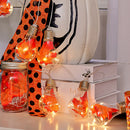 Outdoor Fall Decor Maple Leaves Fall Garland Lights String with 13.2FT 10 Bulbs