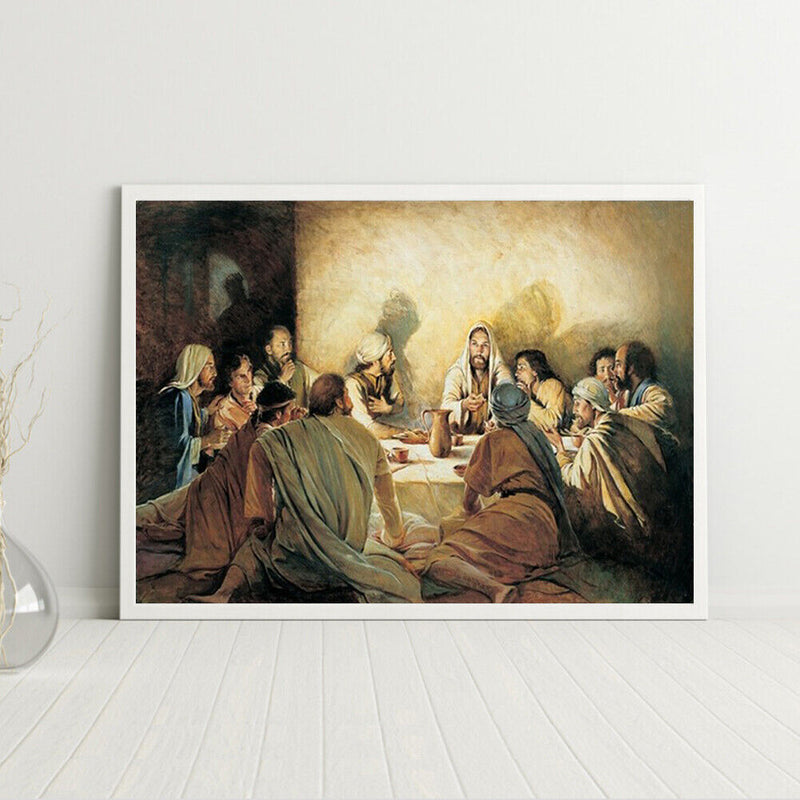 Jesus Drawing Frameless DIY Oil Paint by Numbers Canvas Home Room Decor Kit