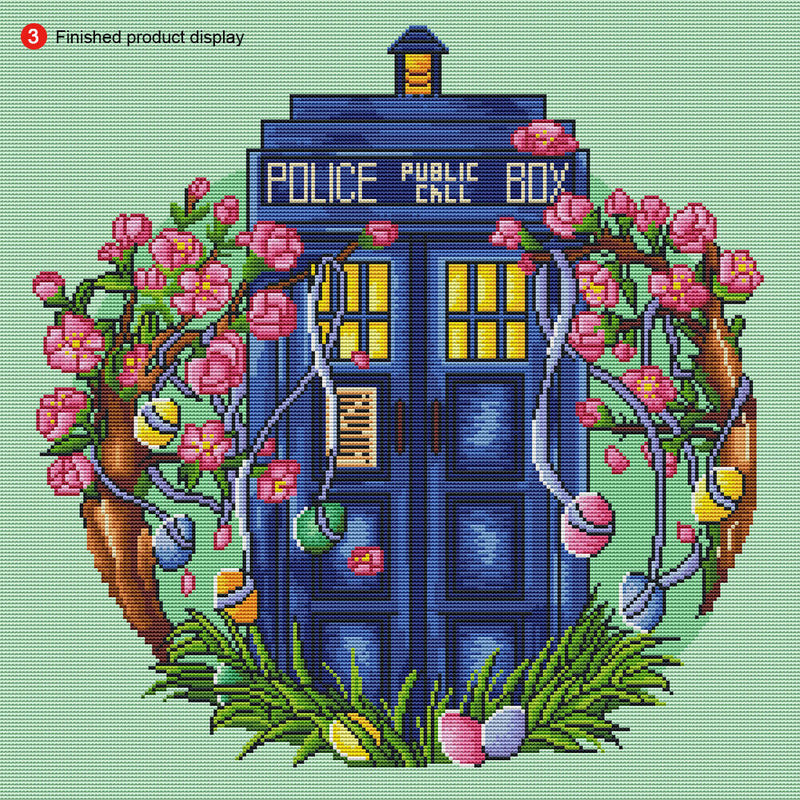 14CT Counted Cotton Thread Cross Stitch Kit DIY Noblewoman Embroidery Needlework