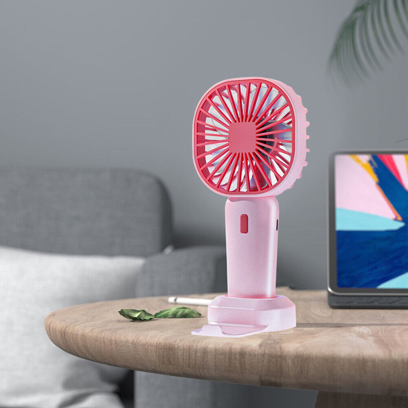 #A Portable Desktop Fan USB Rechargeable Summer Pocket Cooling Fans for Home Off