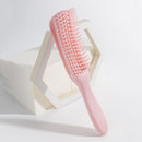 Detangling Hair Scalp Massage Comb Wet Curly Styling Hairbrush (Pink)