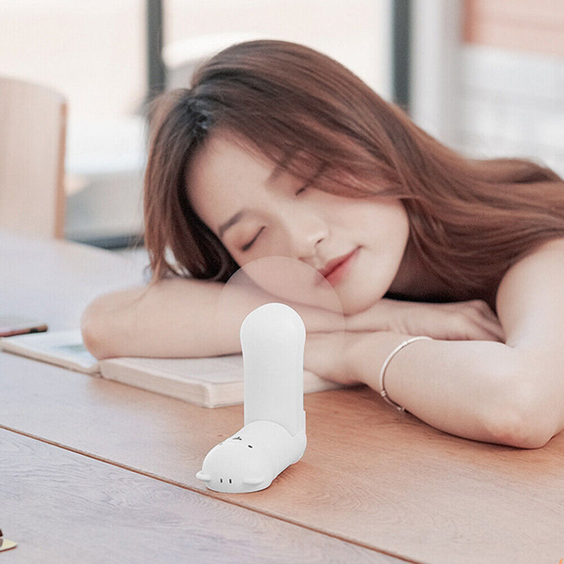 Mist Sprayer Fan USB Handheld Portable Air Cooler Humidifier (Bear White)