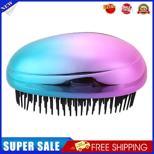 Egg Massage Comb Straight Salon Hairbrush Home Styling Tools (Multicolor)