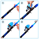 #A 1.5m/1.8m Telescopic Kids Fishing Rod Combo Set Fishing Tackle with Lures Hoo