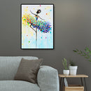 5D DIY Diamond Painting Dancing Girl Mosaic Embroidery Wall Art Needlework