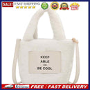 Female Fluffy Fashion Letters Top-handle Bag Winter Mobile Phone Shoulder Bag