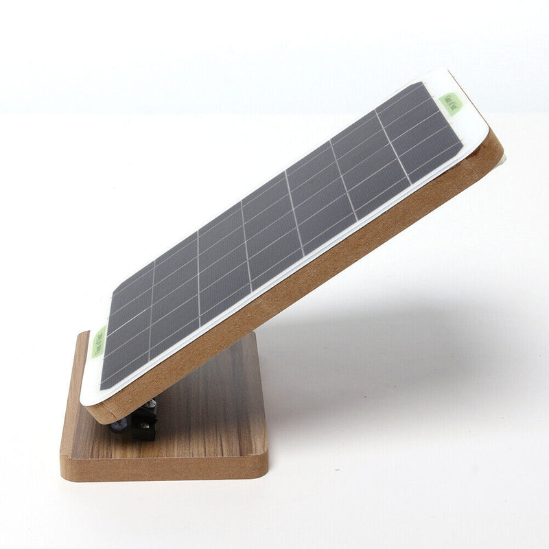 Solar Panel Foldable Wooden Base Camping Accessories Emergency Charging Pan