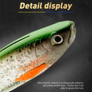 3pcs Soft Fish Bait Artificial T Tail Wobblers Minnow Fishing Lure (Style E)