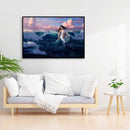 Chasing Sea Girl Oil Paint By Numbers Kit DIY Acrylic Painting Wall Art Pic