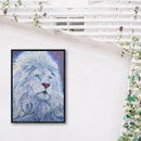 5D DIY Special Shaped Diamond Painting Lion Cross Stitch Needlework Kits Cr