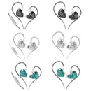 GK G1 Wired Earphone Dynamic HIFI Noise Cancelling Earbuds (Cyan With Mic)