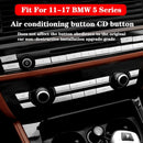 Fit For BMW 5 Series 2011-17 Air Conditioning CD Button Sequin Trim Cover Trim`