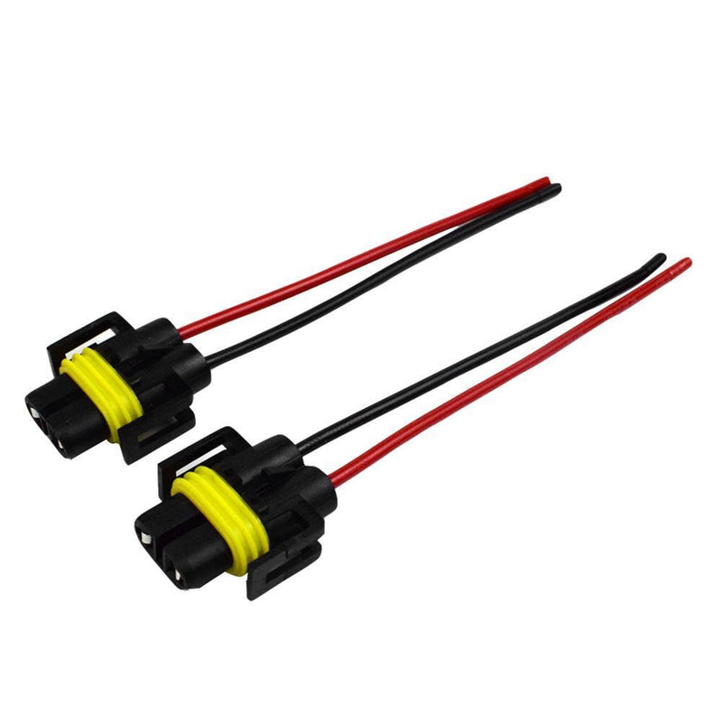 2pcs H8/H9/H11 Bulb Socket Female Adapter Connector for Headlight Fog Lamp Newly