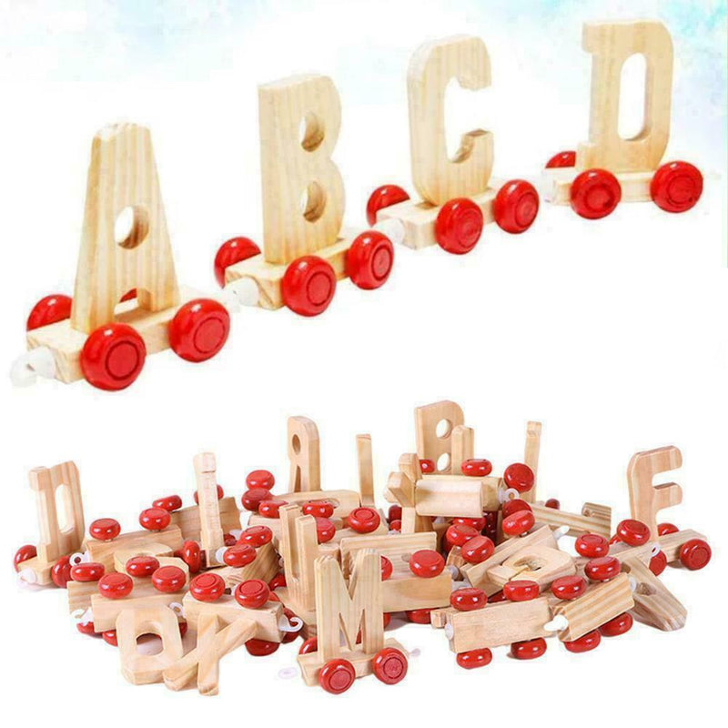 Kids Alphabet Train Preschool Educational English Letters Learning E8C3 T8I2