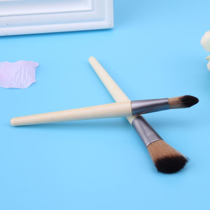 Gowind6 10-Piece Makeup Brush Set with Bamboo Handle for Eyeshadow, Eyelashes,
