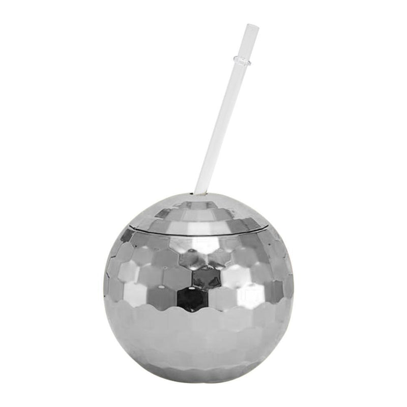 6pcs-600ml Disco Ball Cup Cocktail Nightclub Party Straw Wine Glass Mug