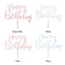Decoration Gifts Acrylic Decor Cake Topper Party Supplies Happy Birthday