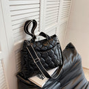 Fashion Handbag Large Capacity Lady Handbag Solid Color Autumn Winter for Ladies