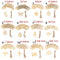 DIY Easter eggs Hanging Ornaments Easter Wood Chips Easter Decorations