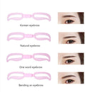 Reusable Makeup Tools Eyebrow Shaper Kit Grooming Thrush Card Eyebrow Stencil