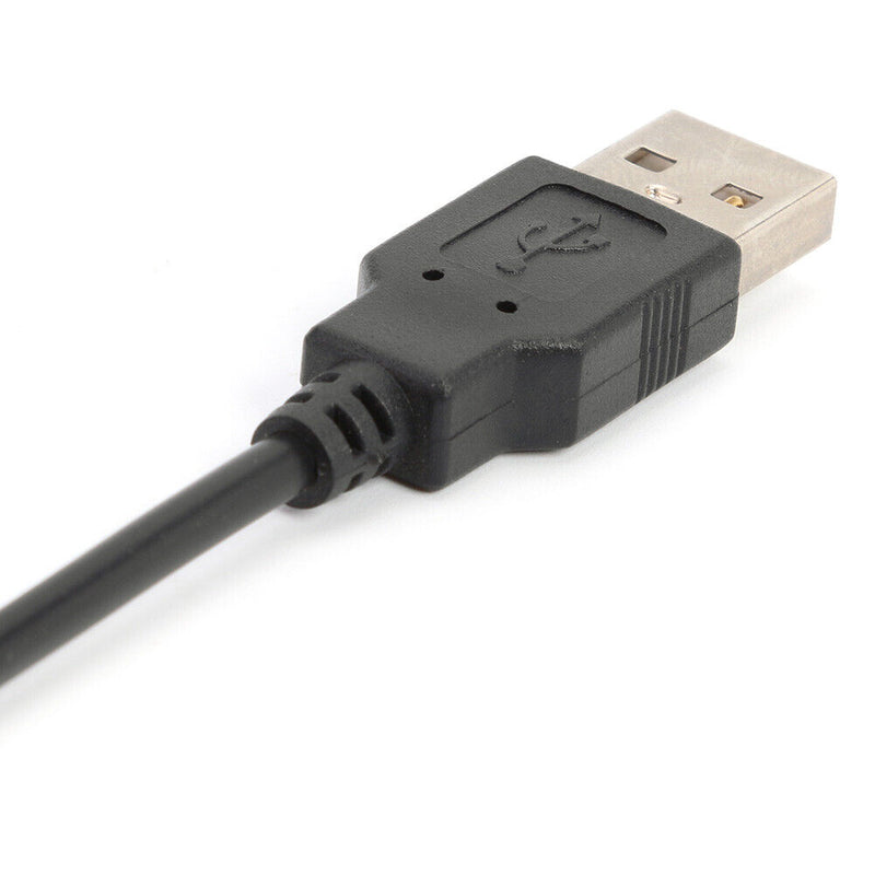 USB Power Cable 2 Pin USB 2.0 Male Cord Extension DIY with Switch (Black)