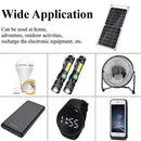 Outdoor Emergency Survival Mobile Power Bank With USB Port Solar Panel Charger